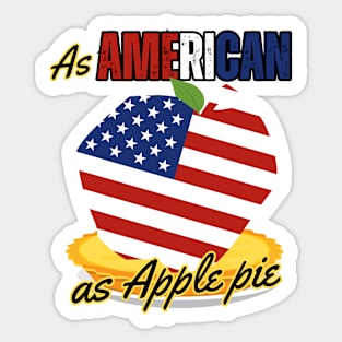 As American as apple pie Sticker